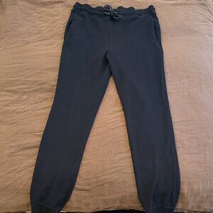 Cotton Citizen Black Waffle Knit Pants